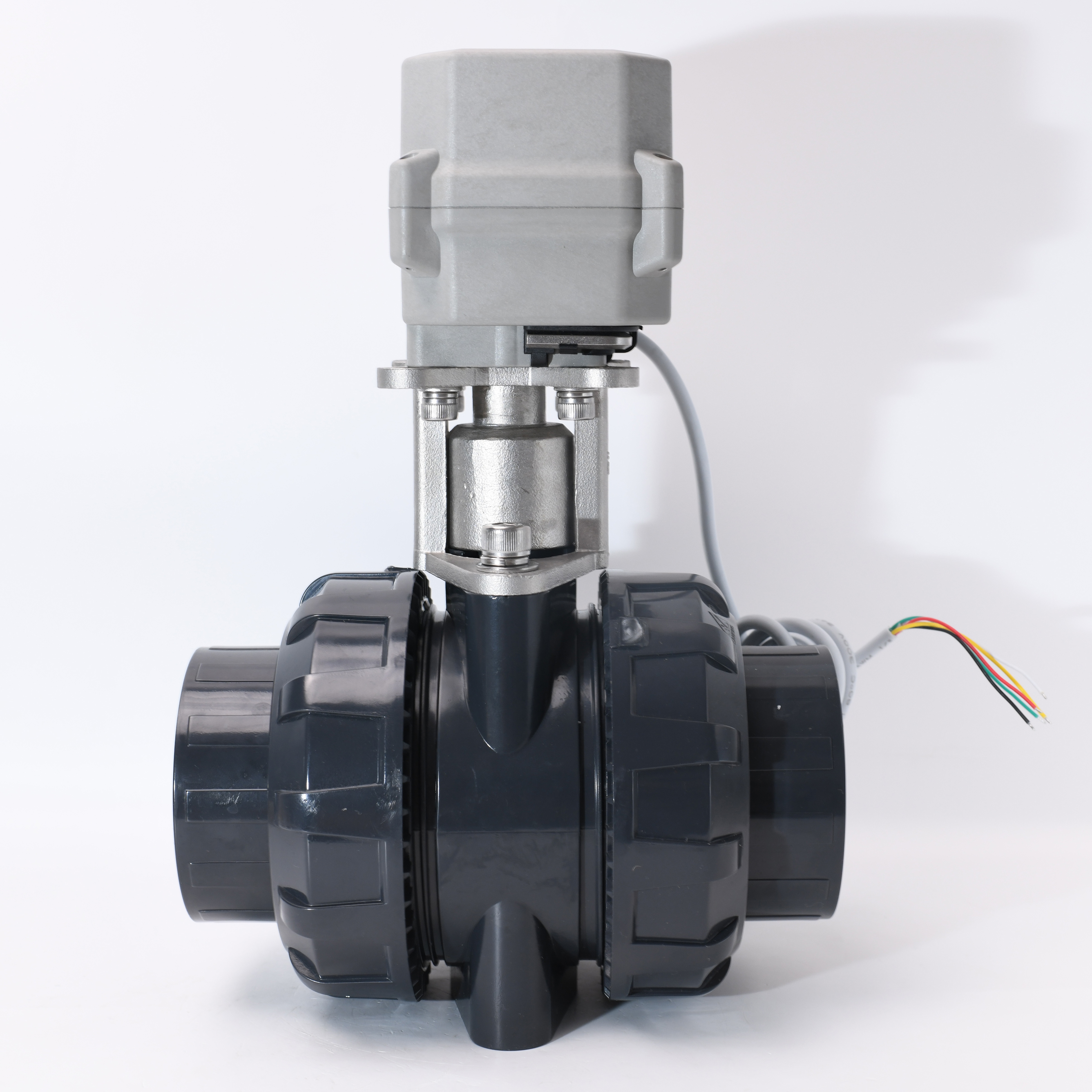 Hot!Hight quality.230V,DC12V,DC24V Motorized PVC ball valve PVC electric operated valve(DN15/DN20/DN25/DN32/DN40)