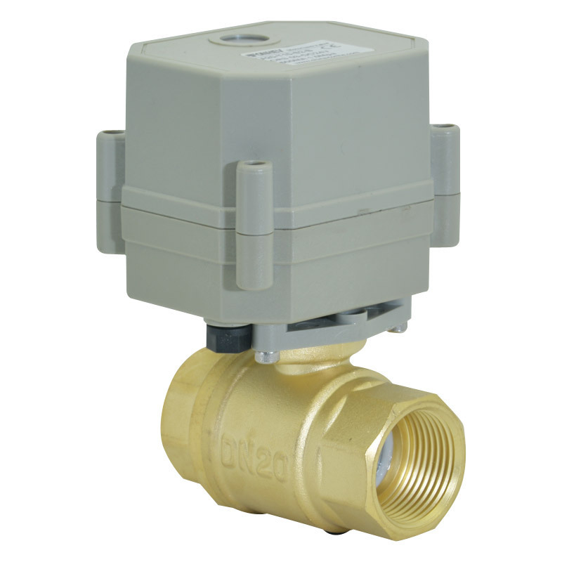 A20-T20-B2-C 2 way 3/4'' DN20 mini motorized ball valve 12v