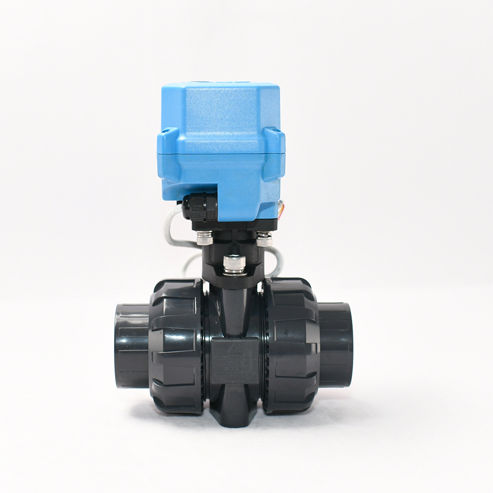 1 1/2''  A100 2-way BSP/NPT DC24V CR303 PVC Electric Ball Valve