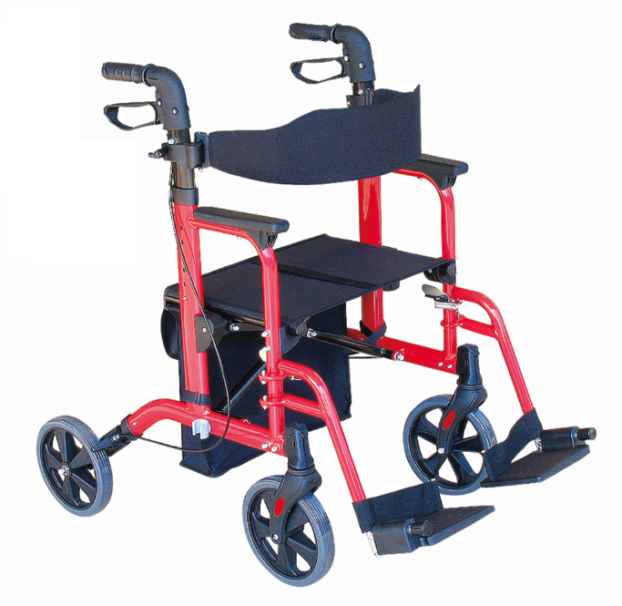 Lightweight Aluminum Used Manual Wheelchair Rollator Walker For Sale