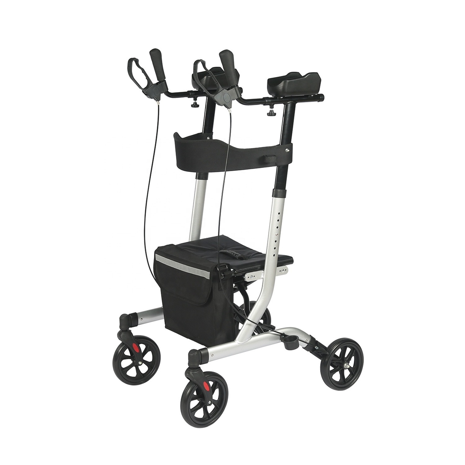 Upright Rollator Walker- Stand up Rollator Walker with Forearm Support for Elderly