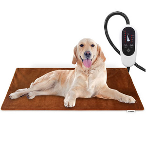 Adjustable Pets Warmer Heating Pad Power-Off Protection Pet Electric Warm Mat Anti-Bite Waterproof Blanket Bed With Thermostat