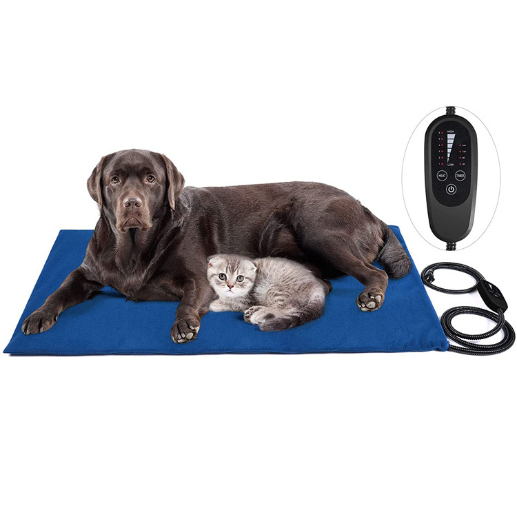 Adjustable Pets Warmer Heating Pad Power-Off Protection Pet Electric Warm Mat Anti-Bite Waterproof Blanket Bed With Thermostat