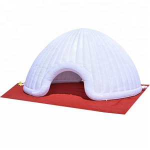 white inflatable dome air tent with led light, inflatable yurt tent, inflatable airdome for sale