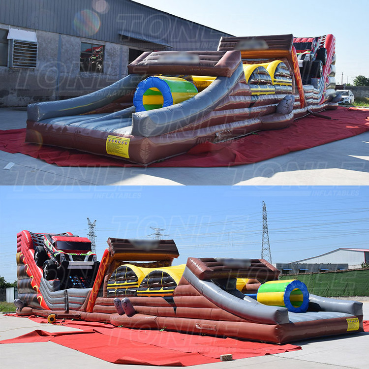 monster truck inflatable obstacle course for sale