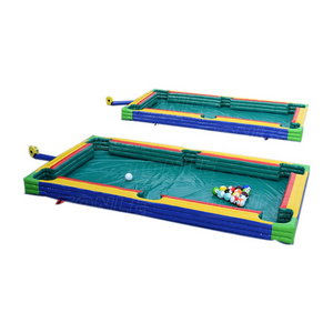 newest funny inflatable footpool snooker soccer ball billiards table, foot snook football snookball pool table game for sale