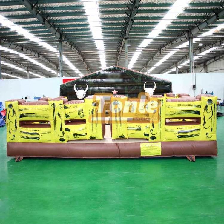 factory price outdoor inflatable mechanical bull riding machine games for adult