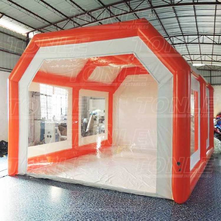 Air tight PVC inflatable garage tent/ portable inflatable car cover/ spray paint tent for sale