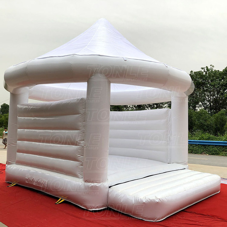 business big inflatable bouncer commercial white bounce house adult wedding bouncy for sale