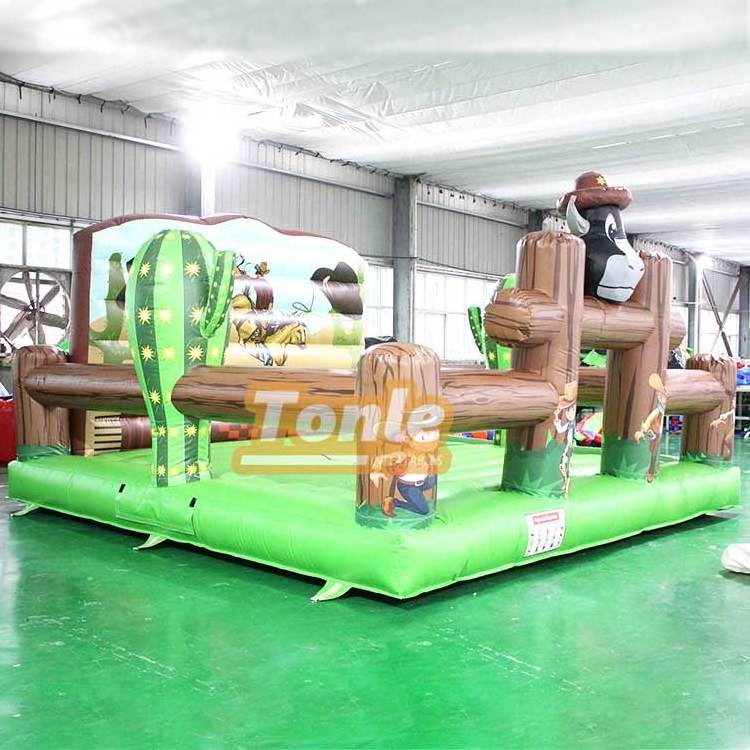 Inflatable bull riding machine adult mechanical bull riding game for sale