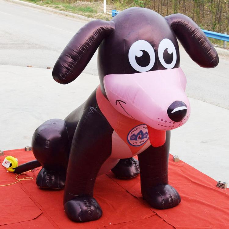 Custom giants inflatable dog/ large cartoon inflatable puppy dog model for advertising