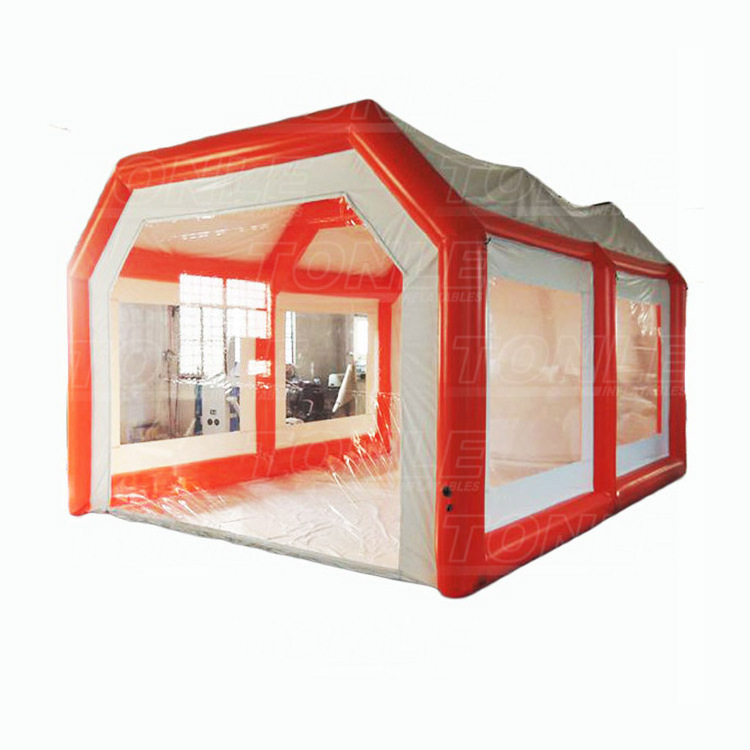 Air tight PVC inflatable garage tent/ portable inflatable car cover/ spray paint tent for sale