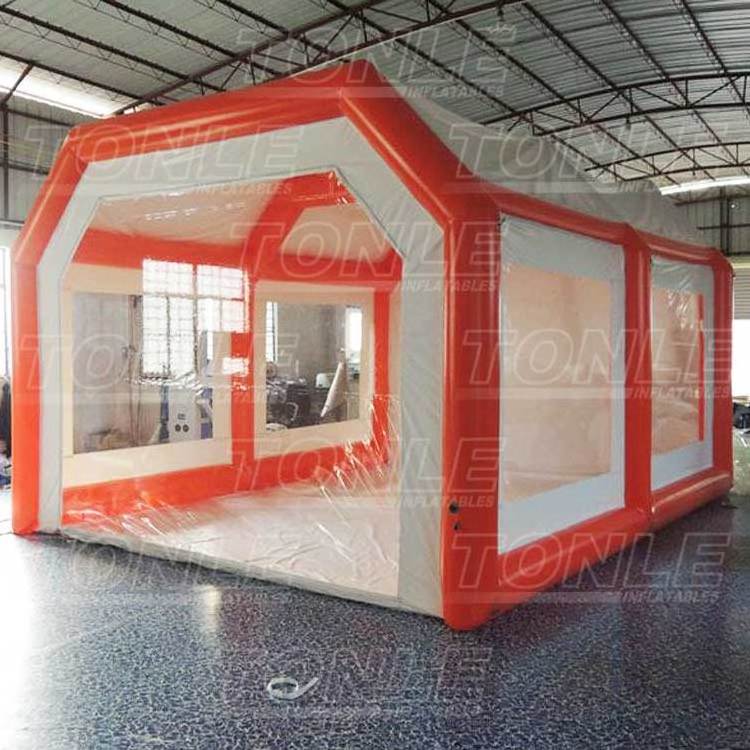 Air tight PVC inflatable garage tent/ portable inflatable car cover/ spray paint tent for sale