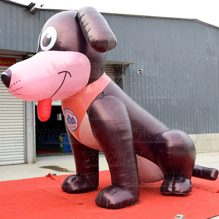 Custom giants inflatable dog/ large cartoon inflatable puppy dog model for advertising