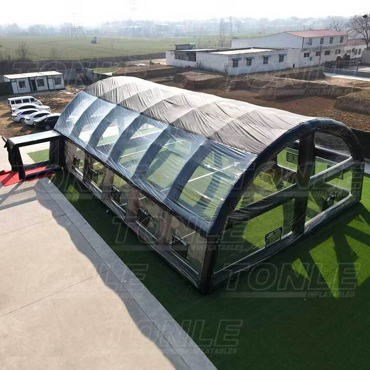 air beam outdoor swimming pool cover tent seam seal/inflatable concession tent for swimming pools