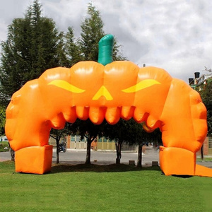 giant halloween pumpkin inflatable arch, hallowmas decoration inflatable archway for sale