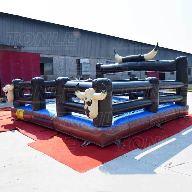 factory price outdoor inflatable mechanical bull riding machine games for adult