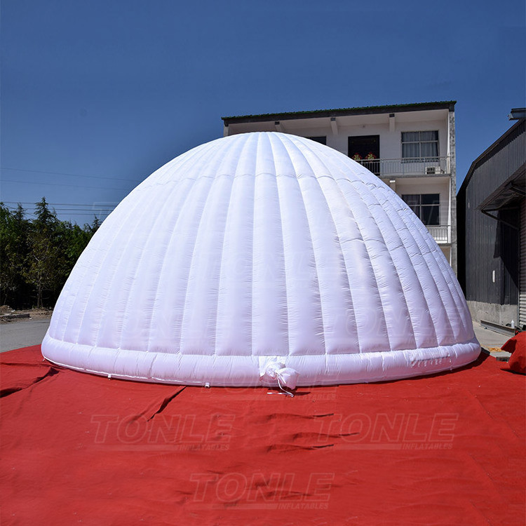 white inflatable dome air tent with led light, inflatable yurt tent, inflatable airdome for sale