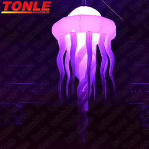 Giant inflatable jellyfish LED Lighting decoration for stage event party