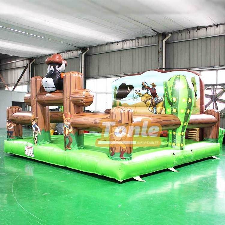 Inflatable bull riding machine adult mechanical bull riding game for sale