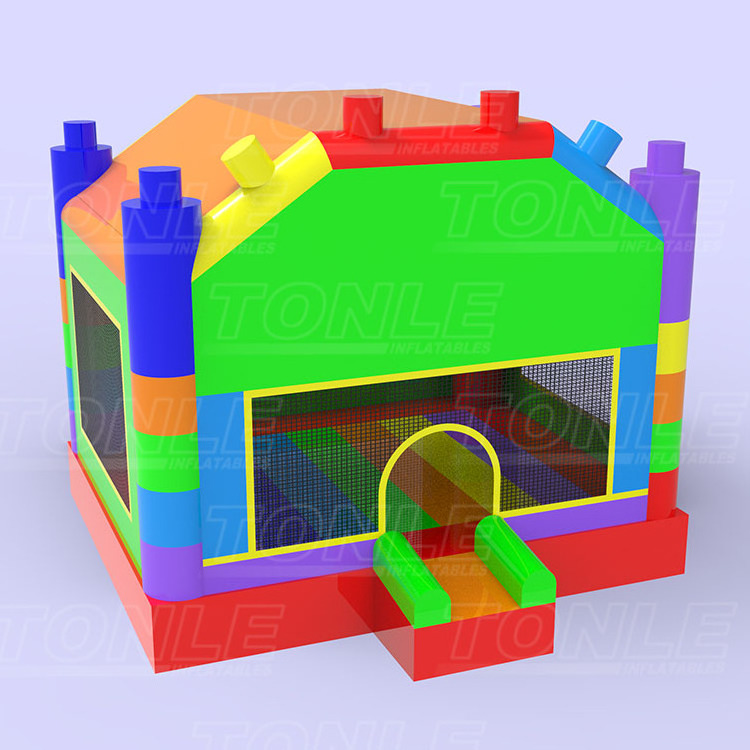 New design custom inflatable blocks bounce house for kids