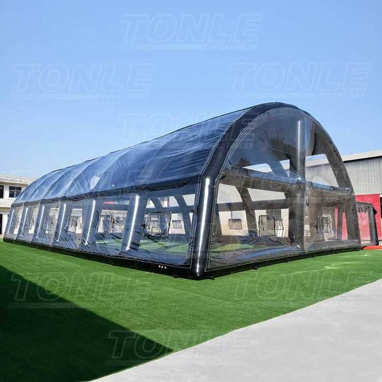 air beam outdoor swimming pool cover tent seam seal/inflatable concession tent for swimming pools