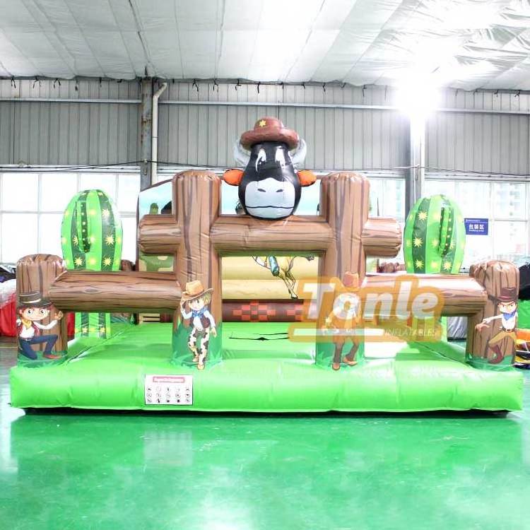 Inflatable bull riding machine adult mechanical bull riding game for sale