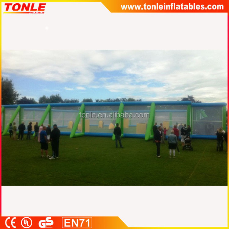 Customized Large inflatable paintball bunkers area for sale, cheap price inflatable paintball field