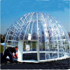 Outdoor clear Inflatable transparent tent,inflatable geodesic domes, lucency dome tent for sale