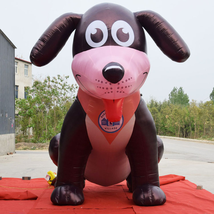 Custom giants inflatable dog/ large cartoon inflatable puppy dog model for advertising