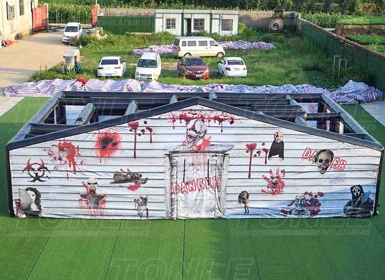 Commercial halloween haunted house inflatable maze for sale