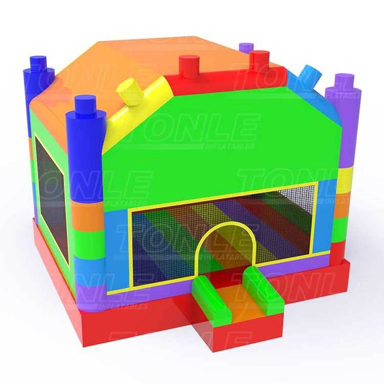 New design custom inflatable blocks bounce house for kids