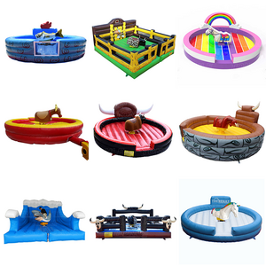 wholesale factory custom cheap bull games inflatable rodeo mechanical bull riding game adult machine bull games for sale