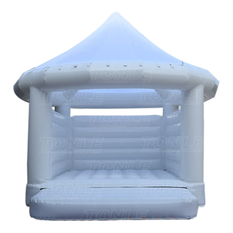 business big inflatable bouncer commercial white bounce house adult wedding bouncy for sale