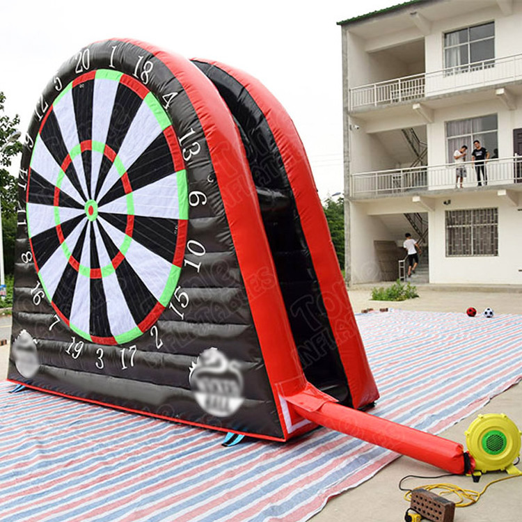 Inflatable soccer ball dartboard toss football dartboard game foot double people dart game for sport