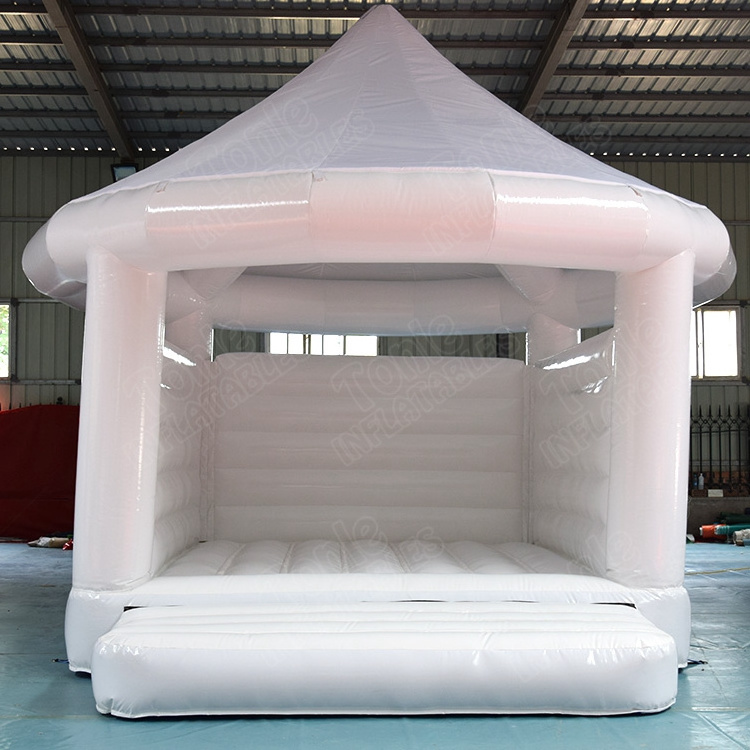 business big inflatable bouncer commercial white bounce house adult wedding bouncy for sale