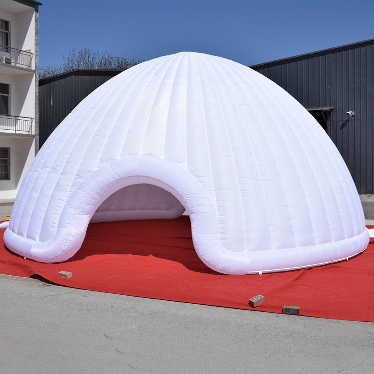 white inflatable dome air tent with led light, inflatable yurt tent, inflatable airdome for sale