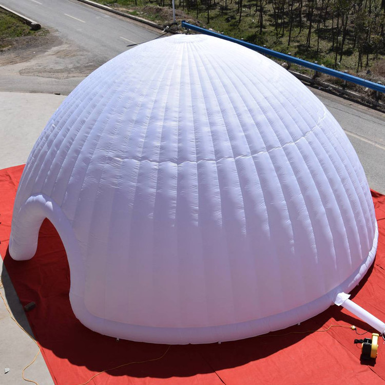 white inflatable dome air tent with led light, inflatable yurt tent, inflatable airdome for sale