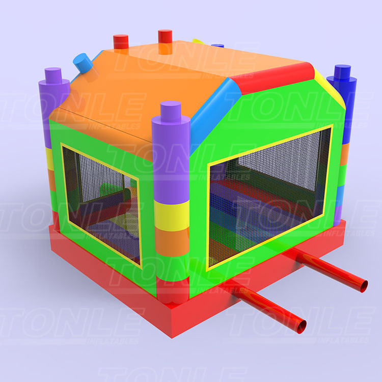 New design custom inflatable blocks bounce house for kids