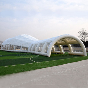 Custom big outdoor transparent luxury Inflatable wedding tent for event party, 200 500 people clear canopy marquee stretch tent