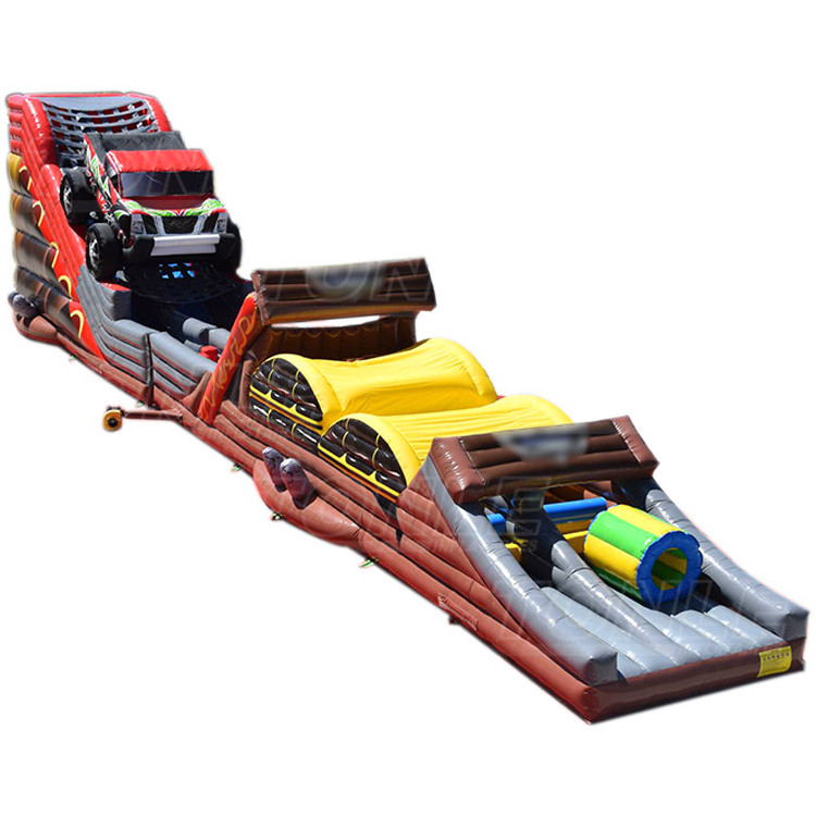 monster truck inflatable obstacle course for sale