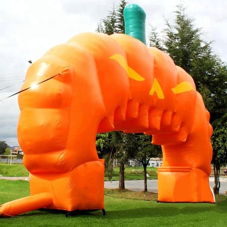 giant halloween pumpkin inflatable arch, hallowmas decoration inflatable archway for sale