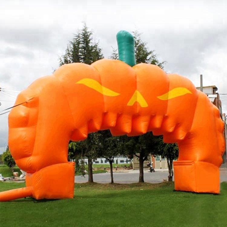 giant halloween pumpkin inflatable arch, hallowmas decoration inflatable archway for sale