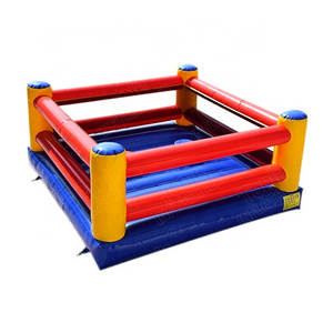 kids inflatable double boxing ring bouncer jumper, indoor inflatable fighting ring wrestling ring sport game for sale