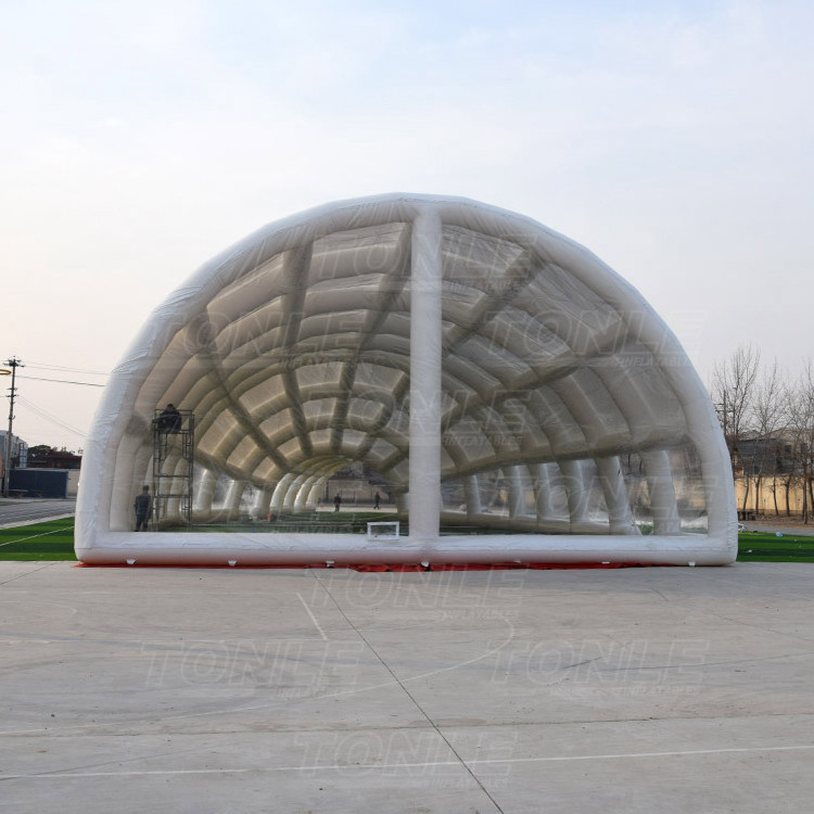 Custom big outdoor transparent luxury Inflatable wedding tent for event party, 200 500 people clear canopy marquee stretch tent