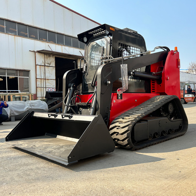 China skid steer EPA CE 55kw 75kw 60kw crawler skid steer loader mulcher compact track loader tracked skid steer with tracks