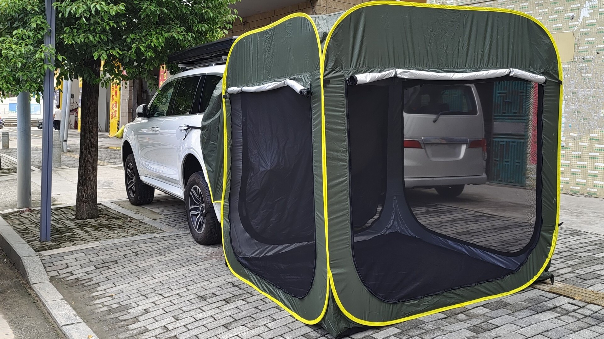 Offroad Portable Pop Up Car Tailgate Tent Canopy Camper Trailer Rear Extension Tents Outdoor Camping Room Suv Awning Tent