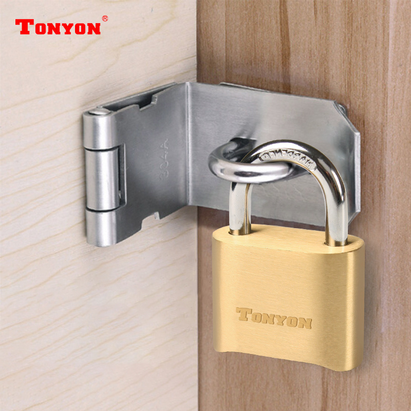 Tonyon Waterproof Gold Discus Padlock Portable Stainless Steel Safety Padlock