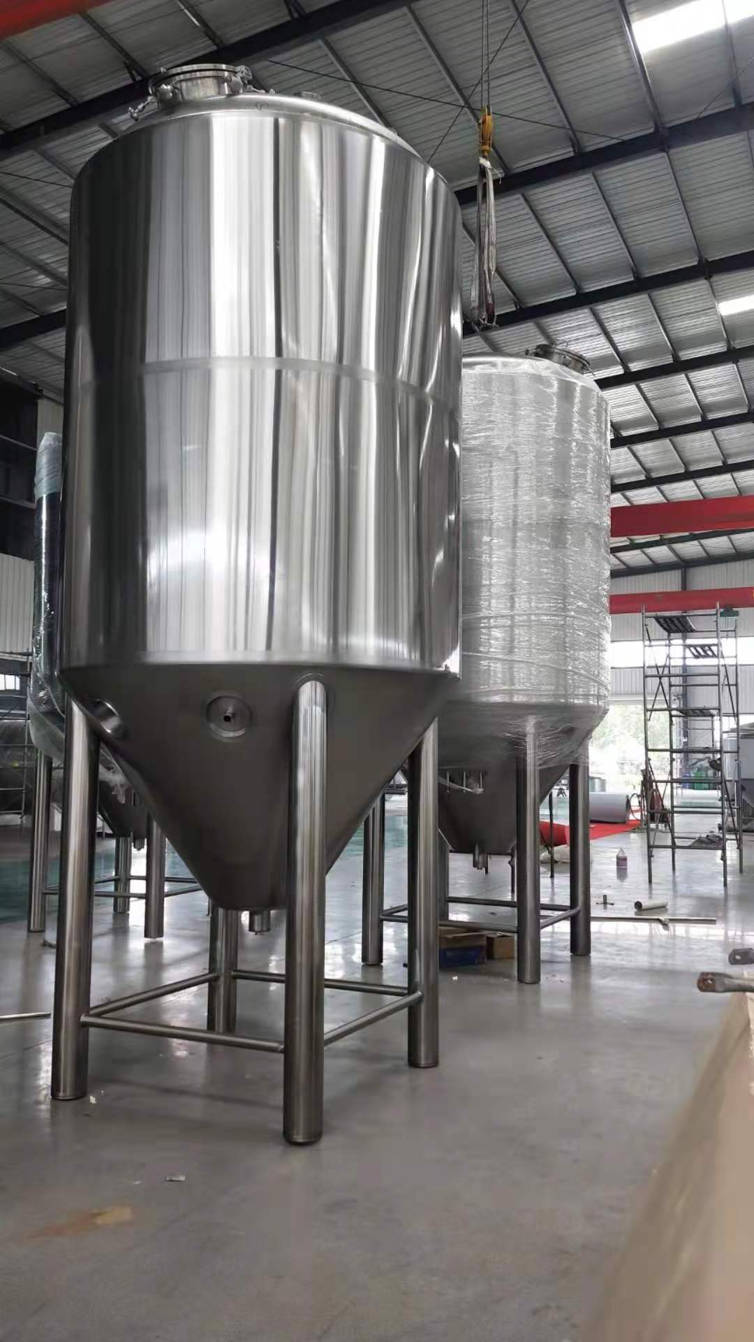 stainless steel home brew 300 gallon conical beer fermenter