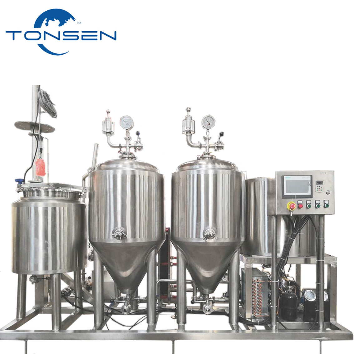 Beer fermenting equipment beer brewery equipment high quality hot cold water tank mini beer brewing system 600L